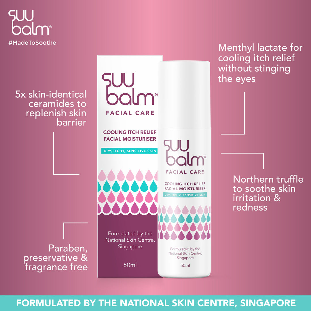 Suu Balm Cooling Itch Relief Facial Moisturiser 50ml