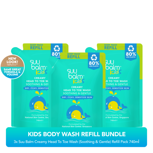 Kids Creamy Head To Toe Wash (Soothing & Gentle) Bundle