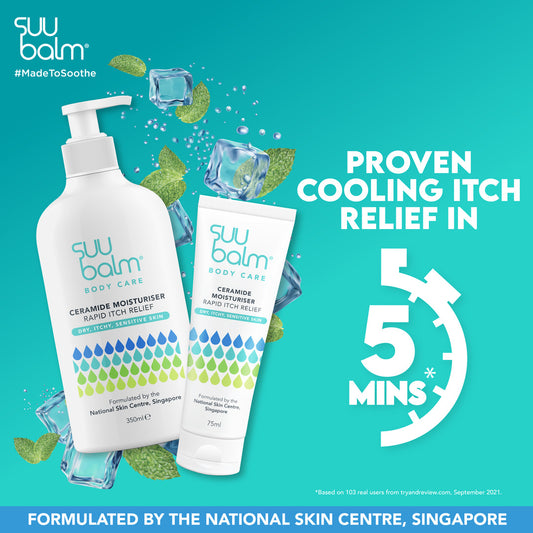 Suu Balm Ceramide Moisturiser (Rapid Itch Relief) Bundle