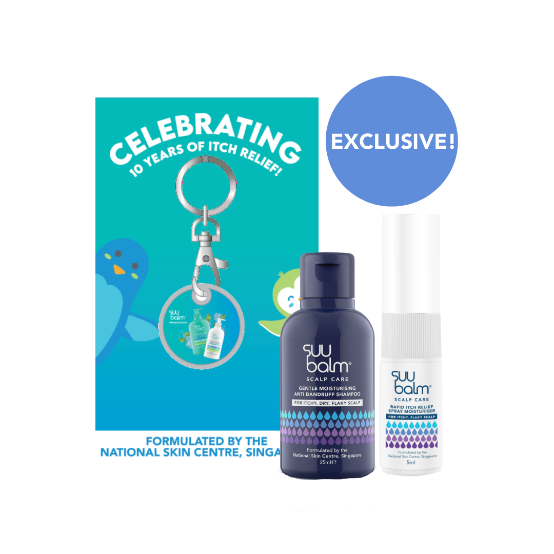 🎁 🎁 (Gift / Not For Sale) Suu Balm Scalp Care Travel Kit + Trolley Coin Keychain (100% off)