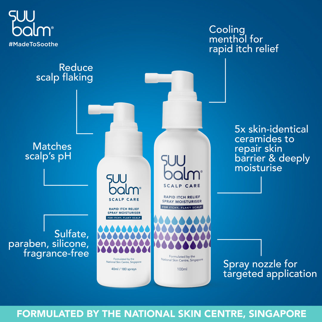 Suu Balm Gentle & Moisturising Itch Relief Scalp Care Bundle