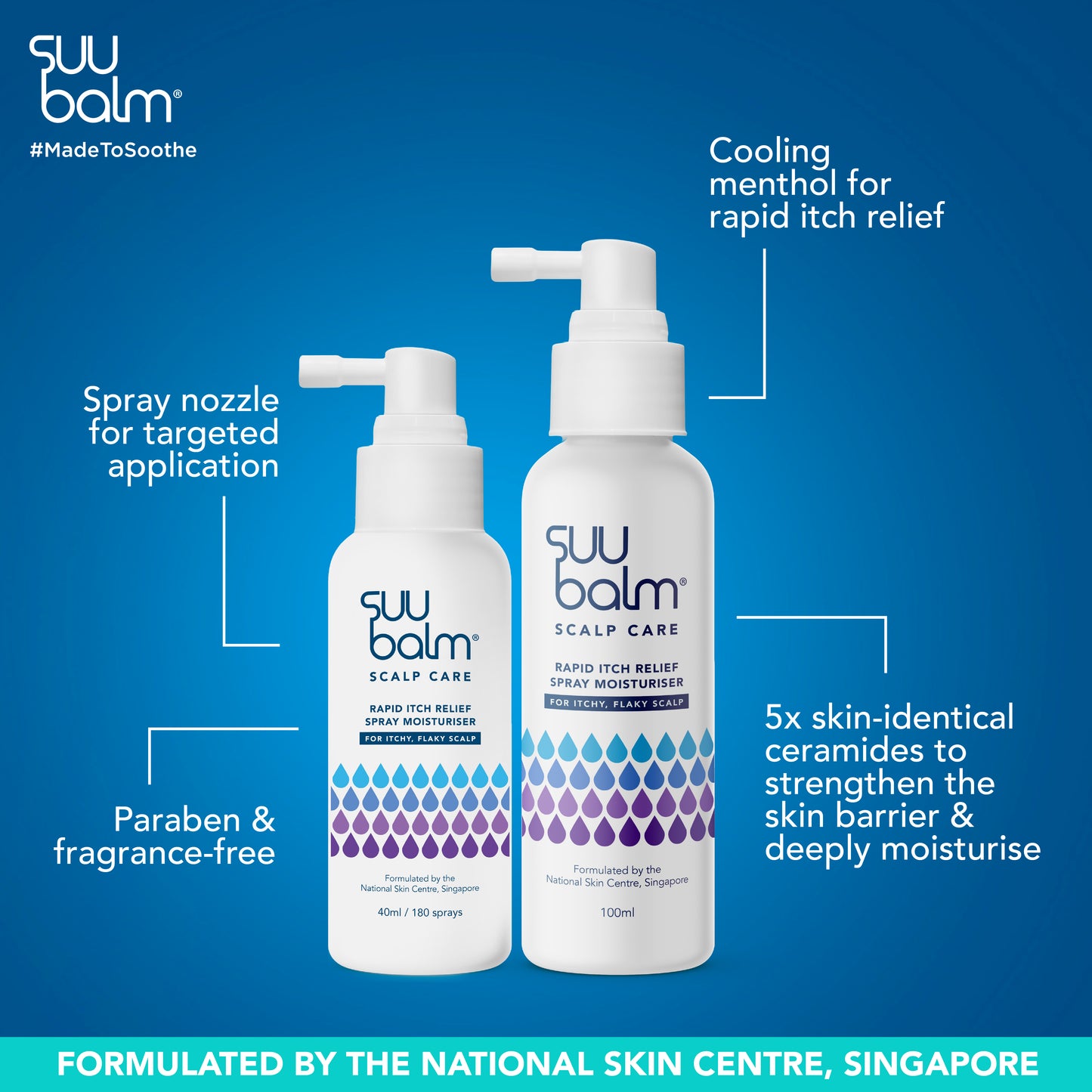 Suu Balm Rapid Itch Relief Scalp Spray Moisturiser