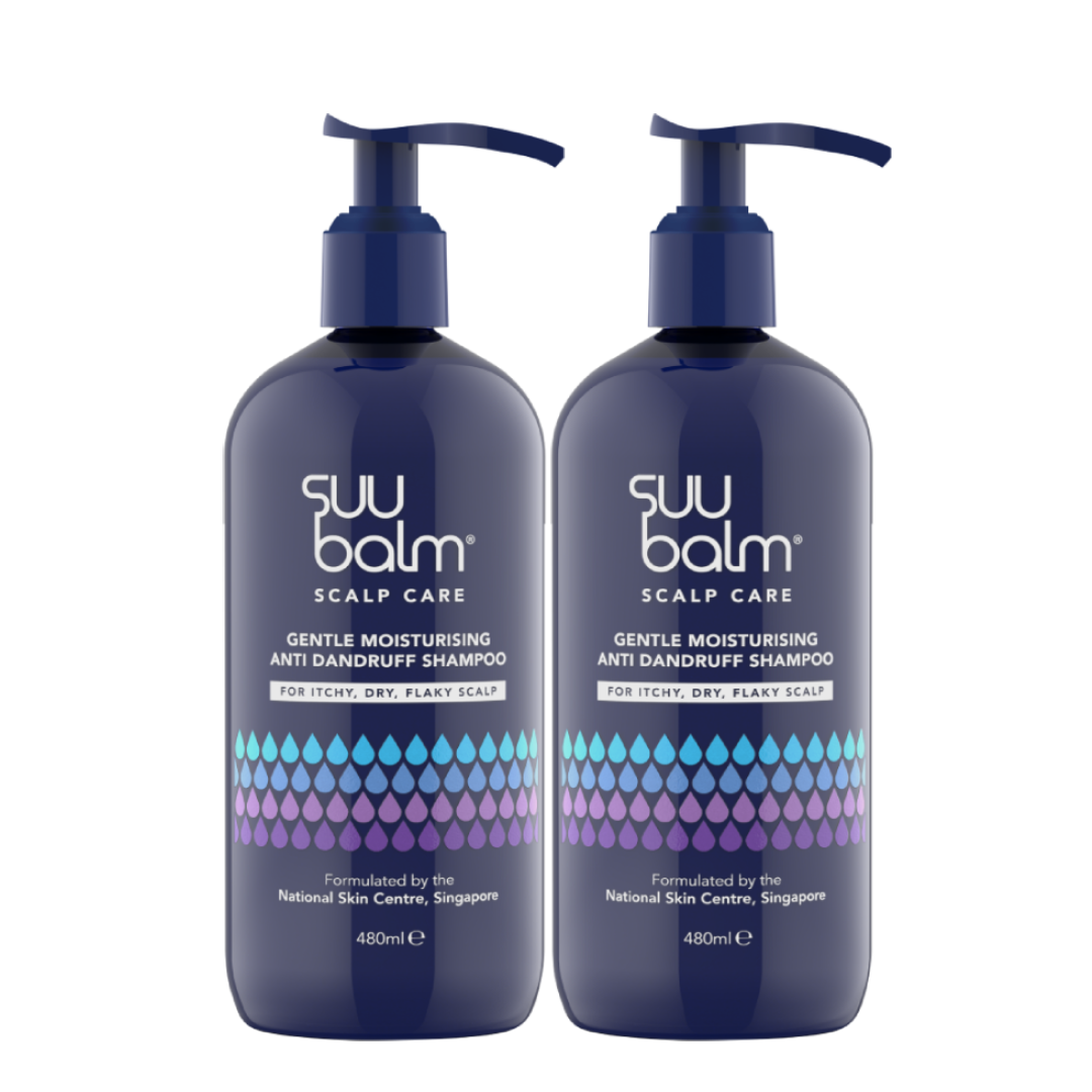 Suu Balm Gentle Moisturising Anti Dandruff Shampoo Bundle 2x480ml