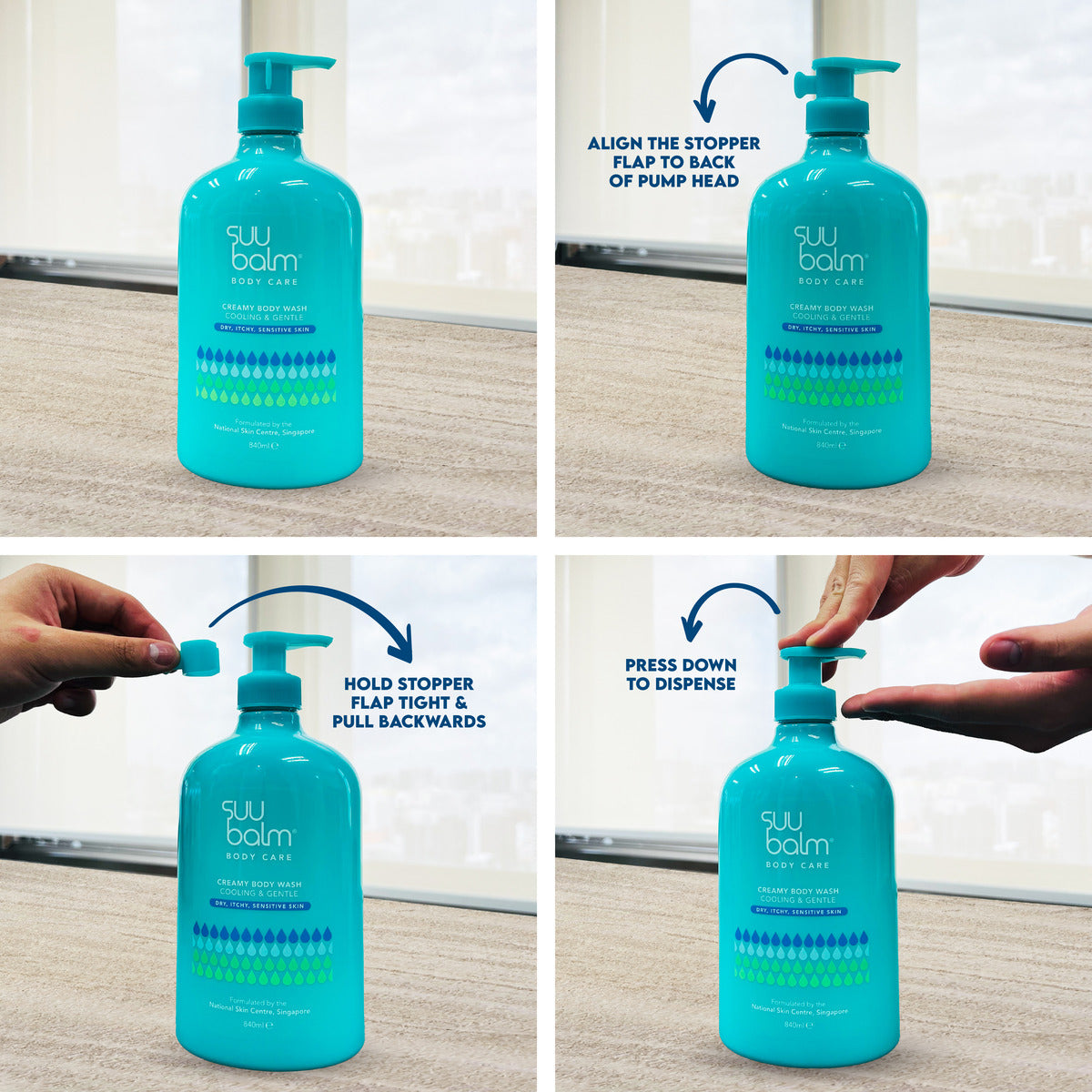 Suu Balm Creamy Body Wash (Cooling & Gentle)
