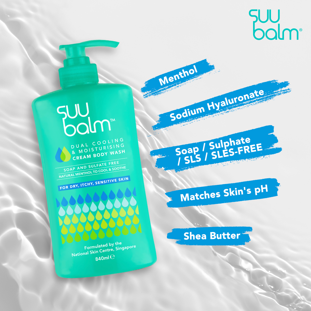 Suu Balm Creamy Body Wash (Cooling & Gentle)