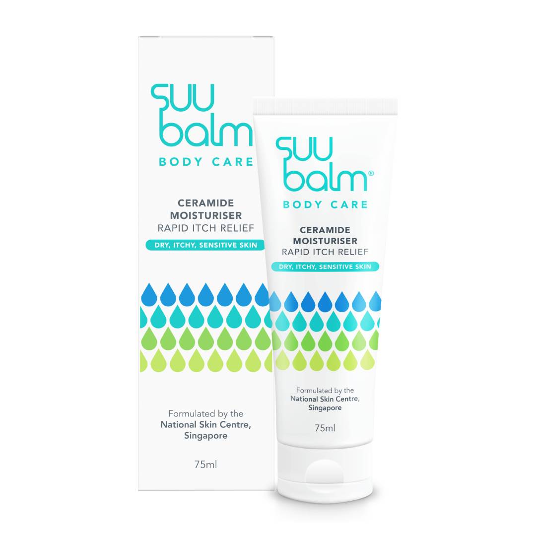 Suu Balm Body Care Ceramide Moisturiser Rapid Itch Relief Value Bundle (2 x 75ml)