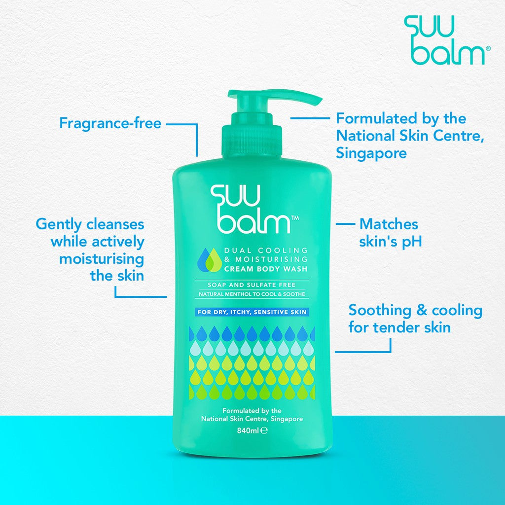 Suu Balm Creamy Body Wash (Cooling & Gentle)