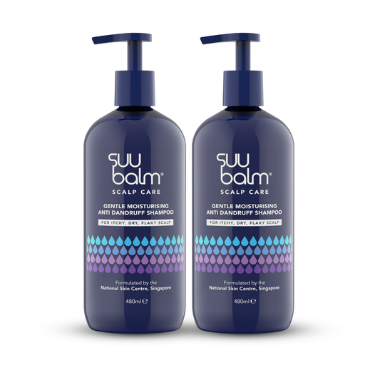 Suu Balm® Gentle Moisturising Anti Dandruff Shampoo Value Bundle (2 x 480ml)
