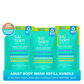 Suu Balm Creamy Body Wash (Cooling & Gentle) Refill Pack Bundle 3 x 740ml