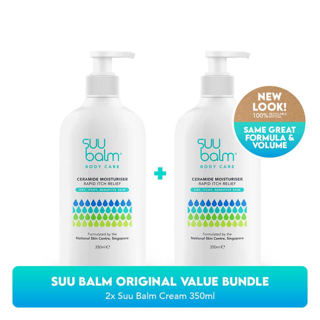 Suu Balm Ceramide Moisturiser (Rapid Itch Relief) Value Bundle