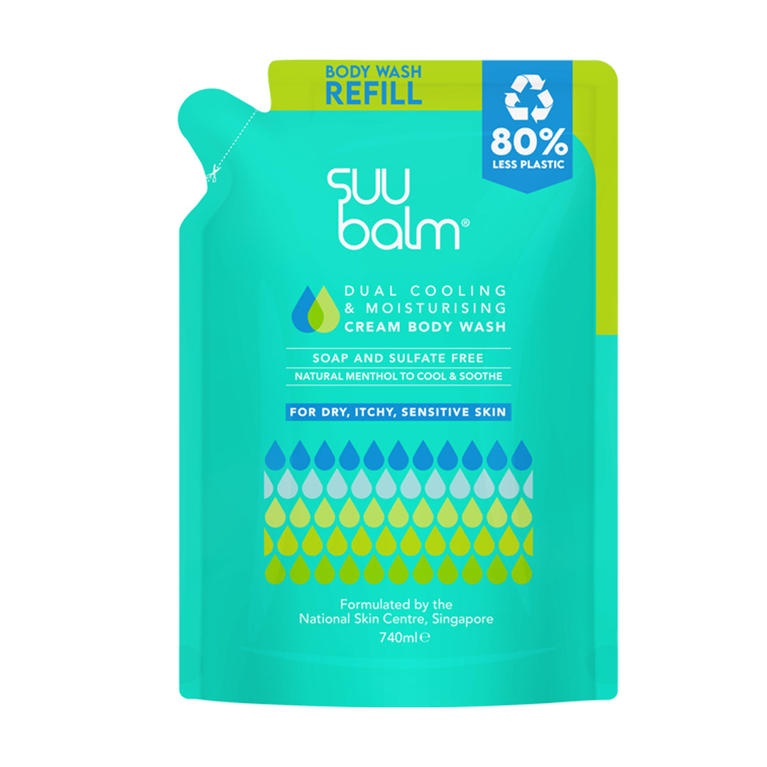 Suu Balm Dual Cooling and Moisturising Cream Body Wash