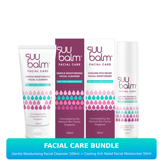 Suu Balm Facial Care Bundle Set (Cleanser 100ml + Cream 50ml)