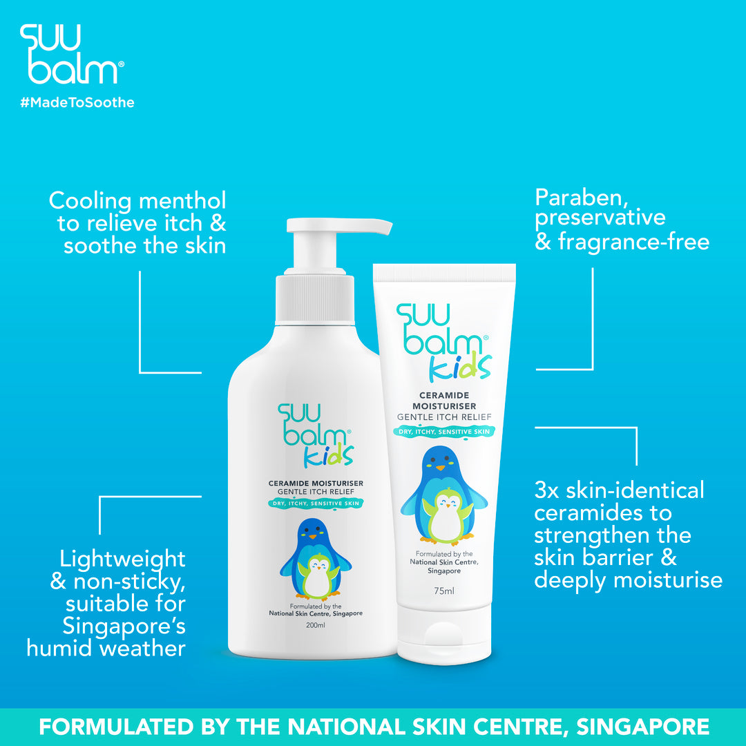 Suu Balm Kids Ceramide Moisturiser (Gentle Itch Relief) Bundle 2 x 200ml