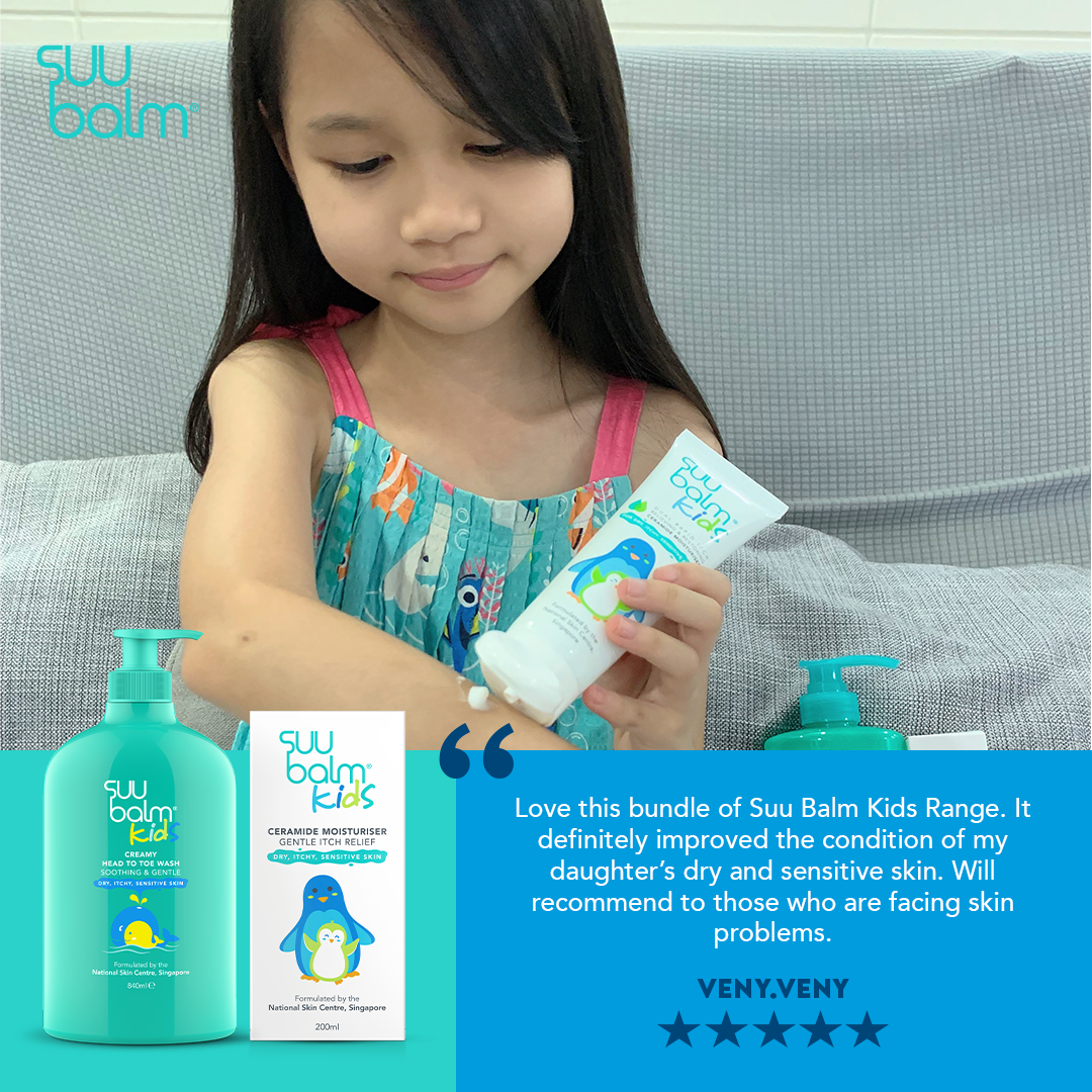 Suu Balm 儿童从头到脚洗发露（舒缓温和型）补充装（3 x 740 毫升）