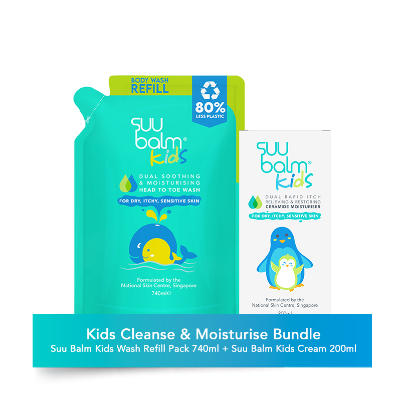 Suu Balm® Kids Cleanse and Moisturise Bundle