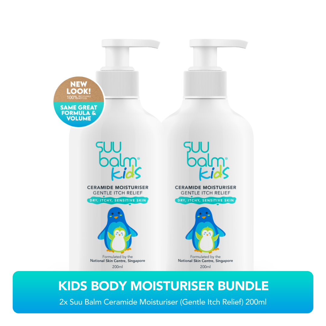 Suu Balm Kids Ceramide Moisturiser (Gentle Itch Relief) Bundle 2 x 200ml