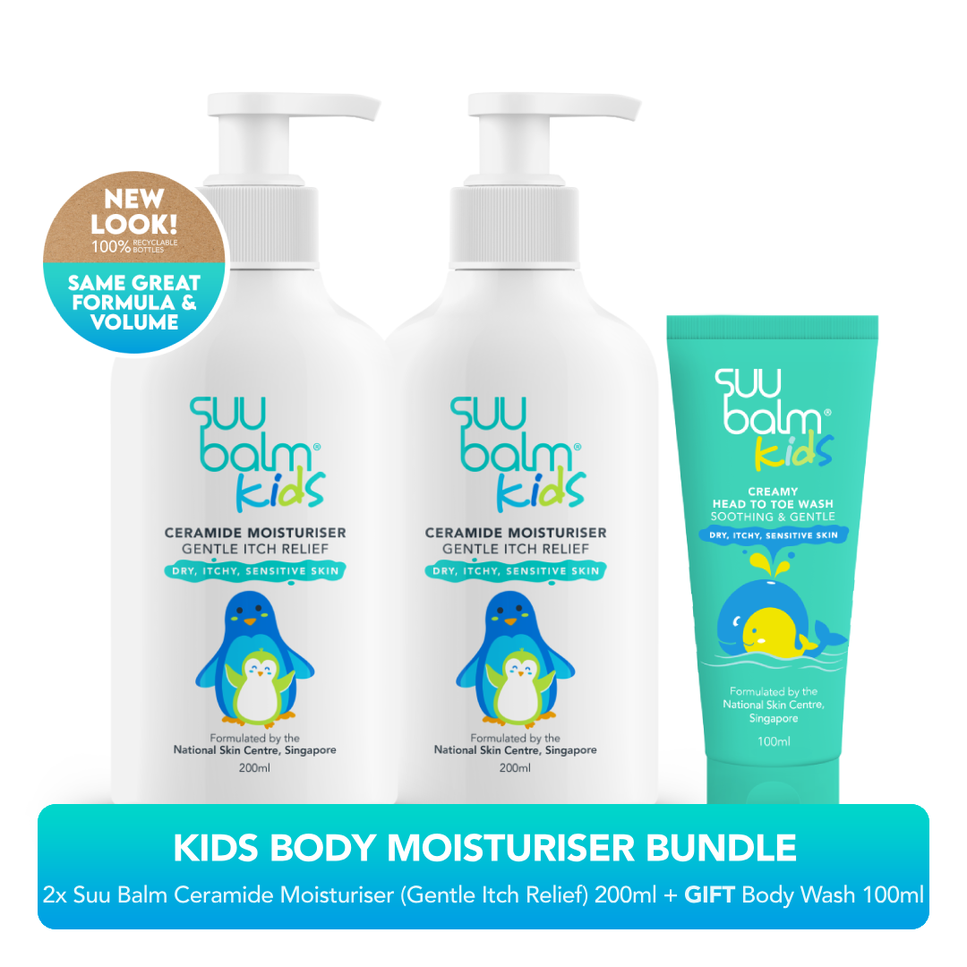 Suu Balm Kids Ceramide Moisturiser (Gentle Itch Relief) Bundle 2 x 200ml