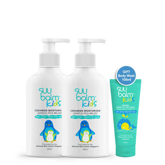 Kids Ceramide Moisturiser (Gentle Itch Relief) Bundle