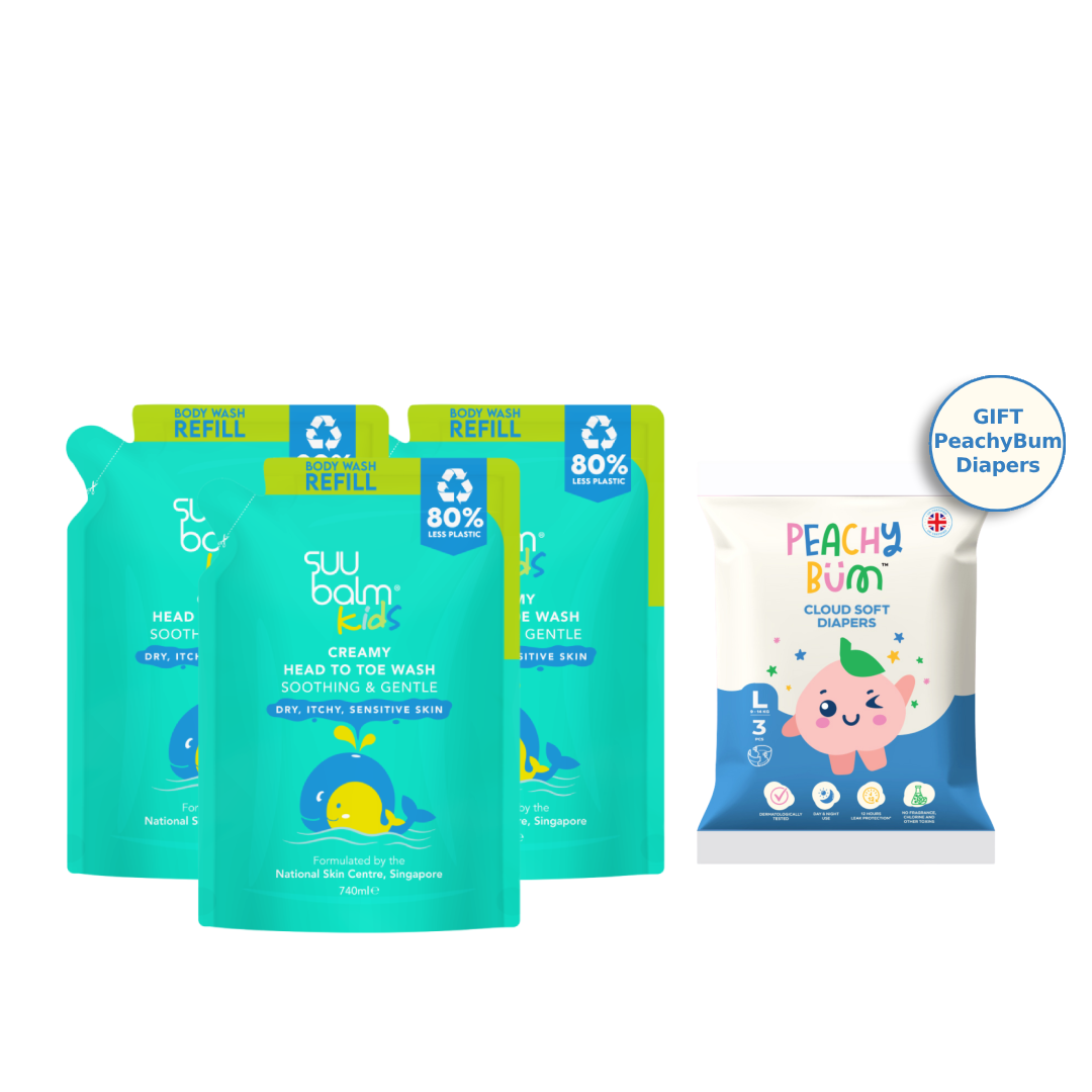 Kids Creamy Head To Toe Wash (Soothing & Gentle) Bundle