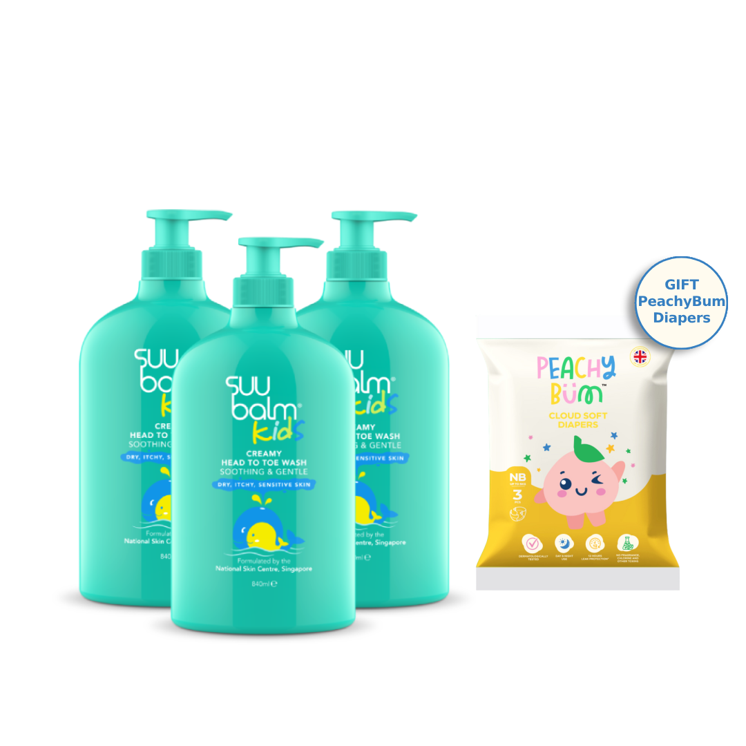 Kids Creamy Head To Toe Wash (Soothing & Gentle) Bundle