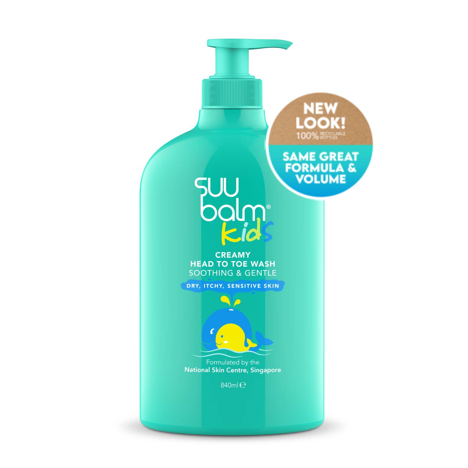 Suu Balm Kids Creamy Head To Toe Wash (Soothing & Gentle)