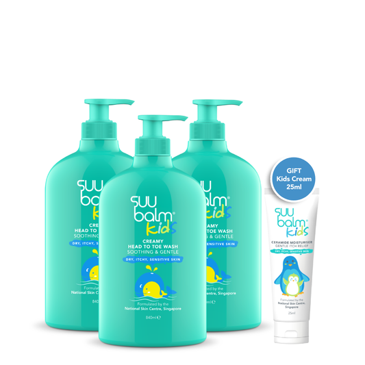 Kids Creamy Head To Toe Wash (Soothing & Gentle) Bundle