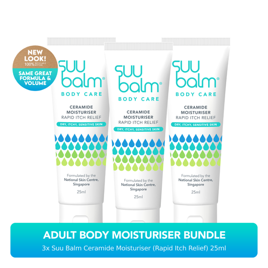Suu Balm Ceramide Moisturiser (Rapid Itch Relief) Bundle