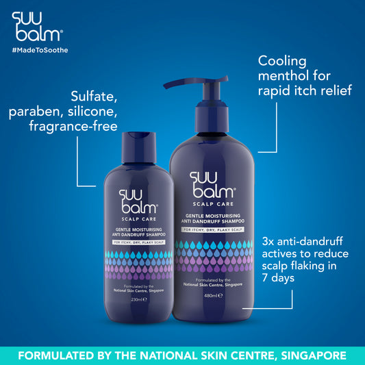 Suu Balm® 温和保湿去屑洗发水超值套装（2 x 480 毫升）