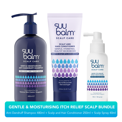 Suu Balm Gentle & Moisturising Itch Relief Scalp Care Bundle