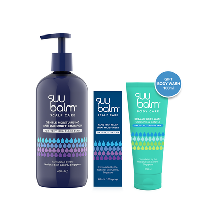 Suu Balm Scalp Care Bundle Set (480ml + 40ml)