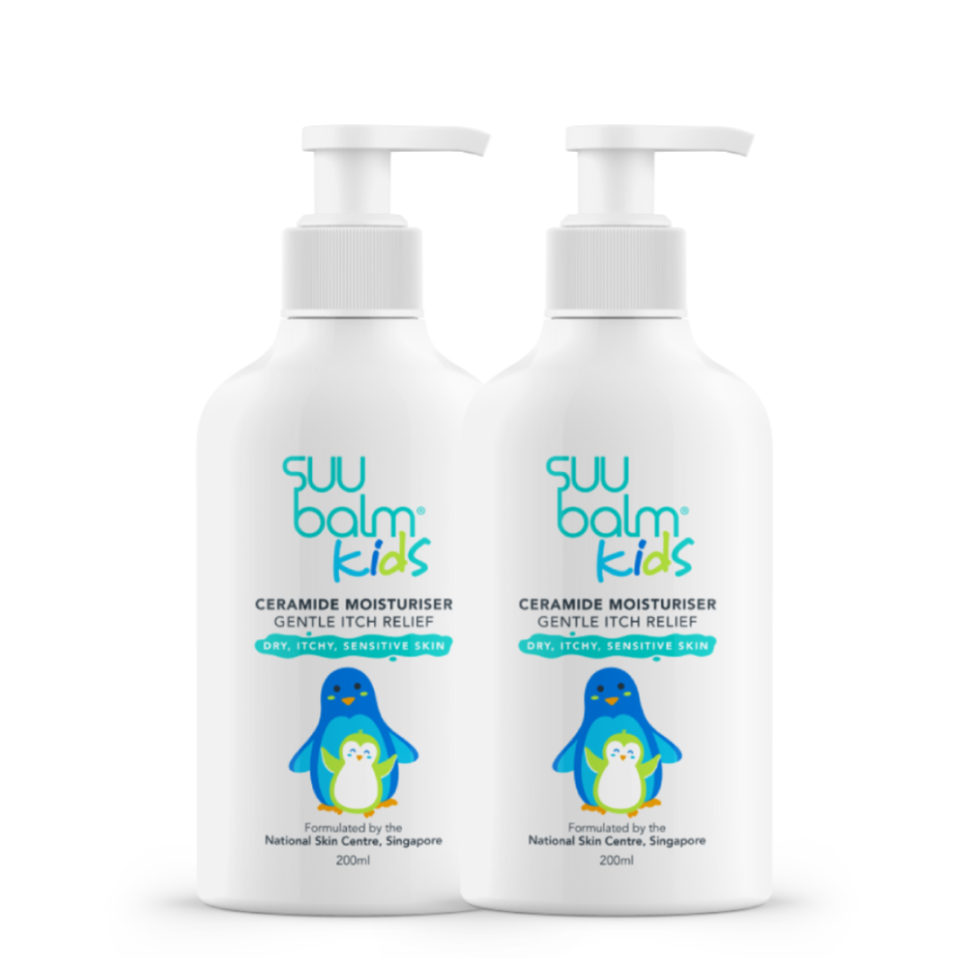 Suu Balm 儿童神经酰胺保湿霜（温和止痒）套装 200ml×2