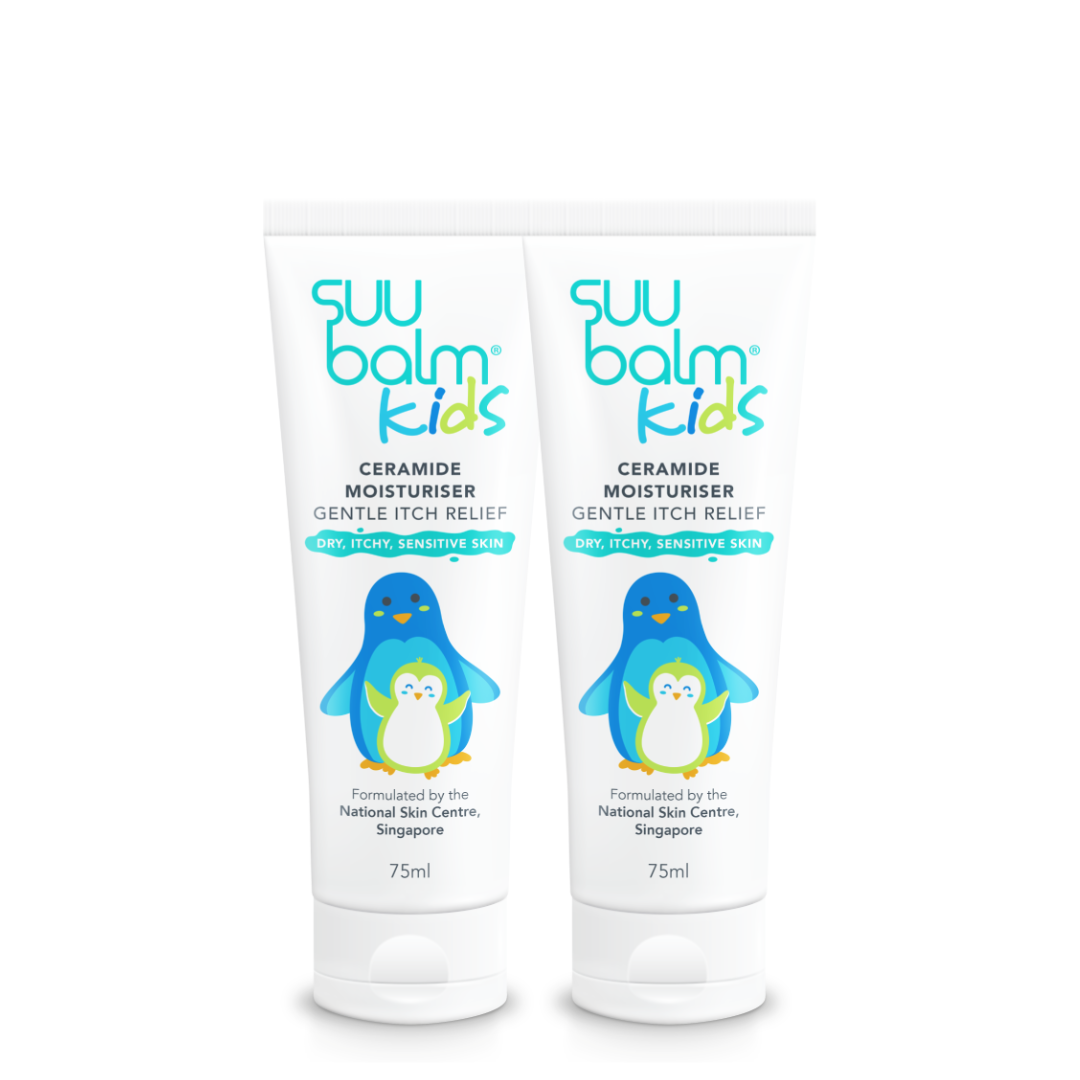 Suu Balm 儿童神经酰胺保湿霜（温和止痒）套装 75ml×2
