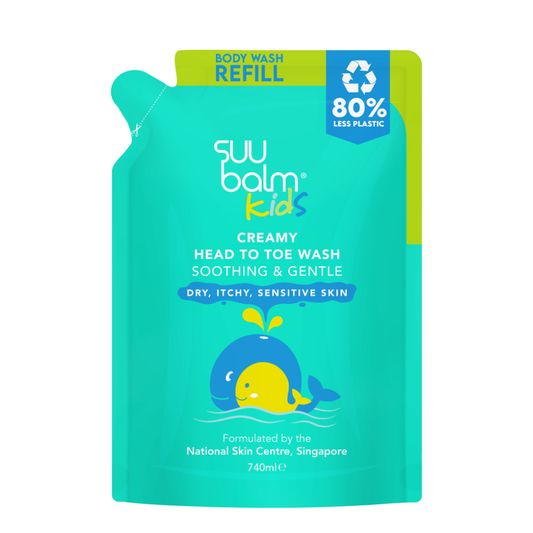 Suu Balm 儿童柔润全身沐浴露（舒缓温和）740毫升