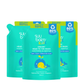 Suu Balm Kids Creamy Head To Toe Wash (Soothing & Gentle) Bundle 740ml x 3