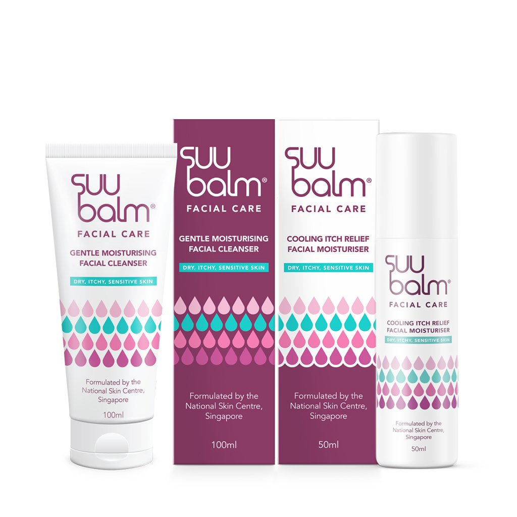 Suu Balm Facial Care Bundle Set (Cleanser 100ml + Cream 50ml)
