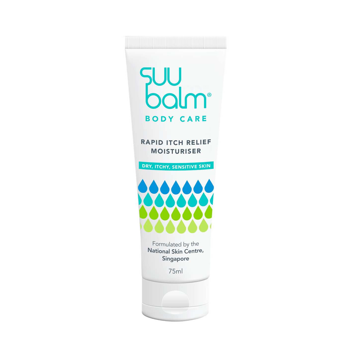 Suu Balm® Rapid Itch Relief Moisturiser 75ml - Tube Front