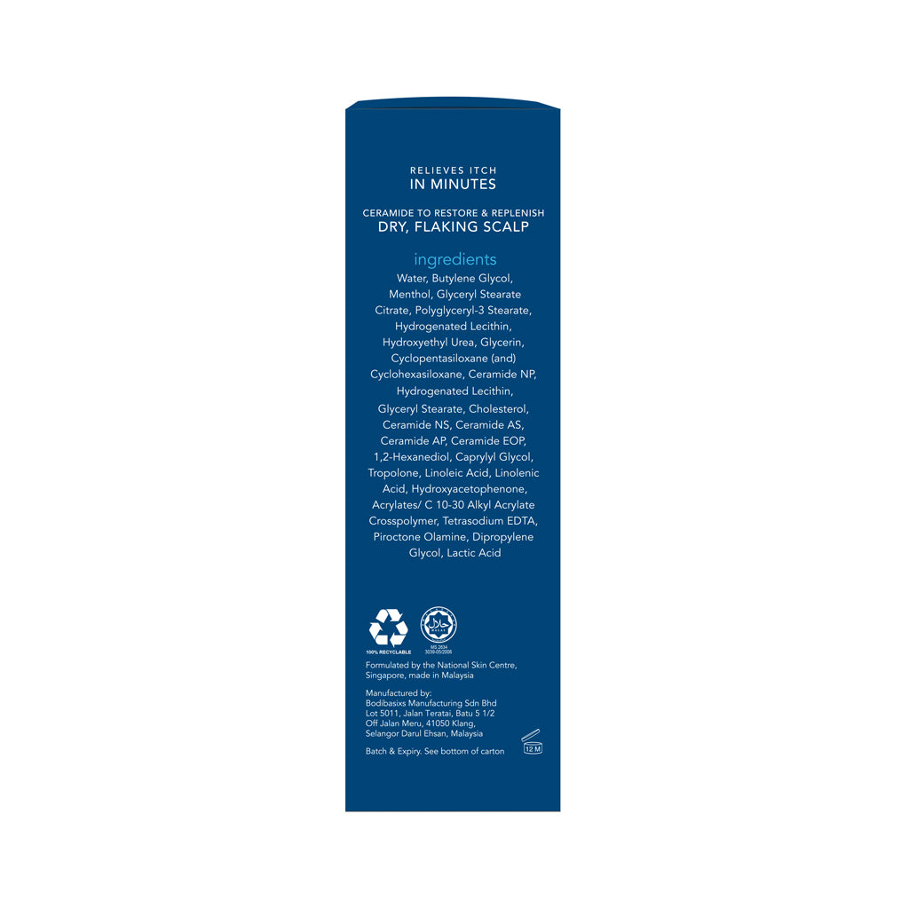 Suu Balm® Rapid Itch Relief Scalp Spray Moisturiser 40ml - Unit Box Back Left